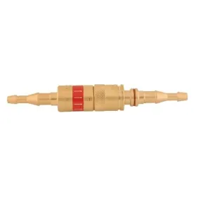 Ibeda Snelkoppeling NKTT Gas -ISO- 2xtule 6/8mm (set slang/slang)